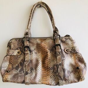 Forth and Towne 100% Leather Python Embossed Bag